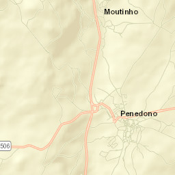 Penedono Street Map