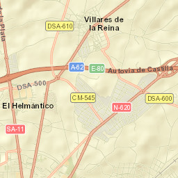 Villares de la Reina Street Map