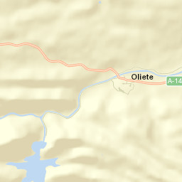 Oliete Street Map