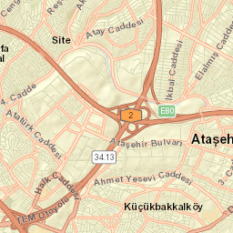 Ataşehir Street Map