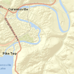 Curwensville Street Map