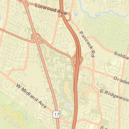 Bergen County Street Map