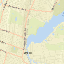Oradell Street Map