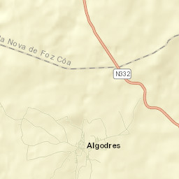 Algodres Street Map
