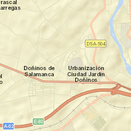 Doñinos de Salamanca Street Map