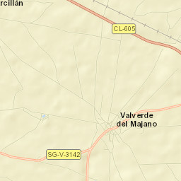 Valverde del Majano Street Map