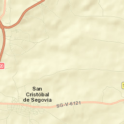 San Cristóbal de Segovia Street Map