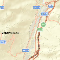 Montefredane Street Map