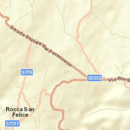 Rocca San Felice Street Map