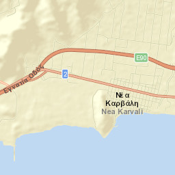 Néa Karváli Street Map
