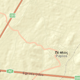 Péplos Street Map