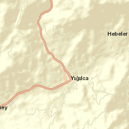 Yığılca İlçesi Street Map