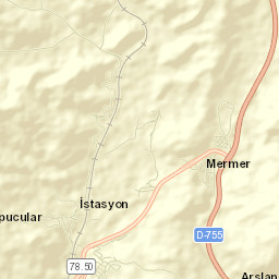 Eskipazar İlçesi Street Map