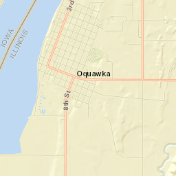Oquawka Street Map