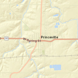 Princeville Street Map