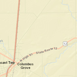 Columbus Grove Street Map
