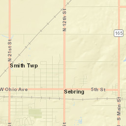 Sebring Street Map