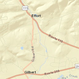 Effort Street Map