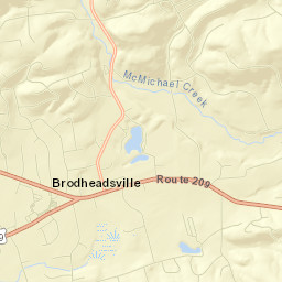 Brodheadsville Street Map