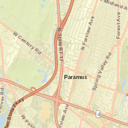 Paramus Street Map