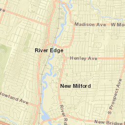 River Edge Street Map