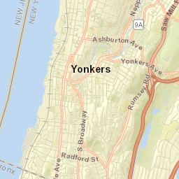 Yonkers, New York Street Map