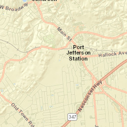 Port Jefferson Street Map