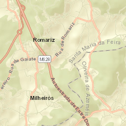 Milheirós de Poiares Street Map
