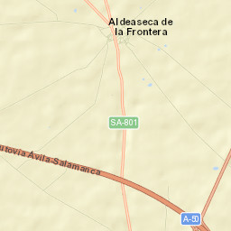 Aldeaseca de la Frontera Street Map