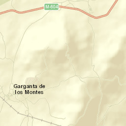 Garganta de los Montes Street Map