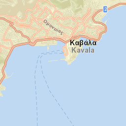 Kavála Street Map
