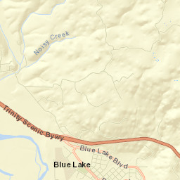 Blue Lake Street Map
