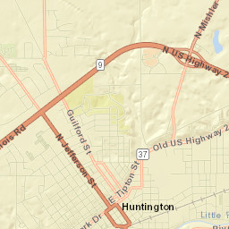 Huntington Street Map