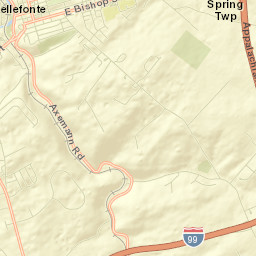 Bellefonte Street Map