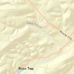 Saylorsburg Street Map
