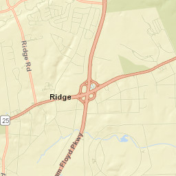 Ridge Street Map