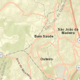 São João da Madeira Street Map