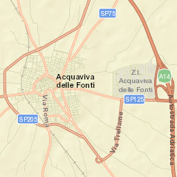 Acquaviva delle Fonti Street Map