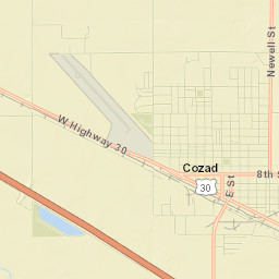 Cozad Street Map
