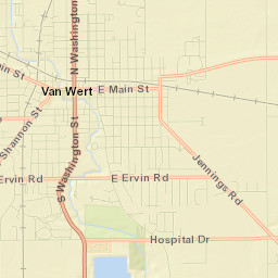 Van Wert Street Map