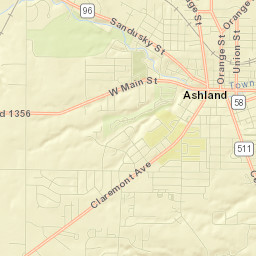Ashland Street Map