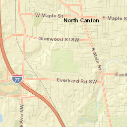 North Canton Street Map
