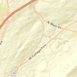 Pleasant Gap Street Map