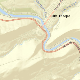 Jim Thorpe Street Map