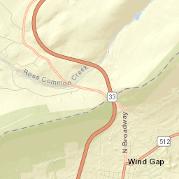 Wind Gap Street Map