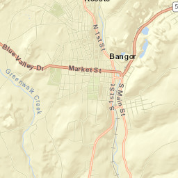 Bangor Street Map