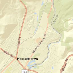 Hackettstown Street Map