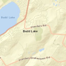 Budd Lake Street Map