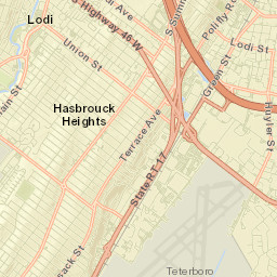 Hasbrouck Heights Street Map