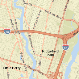 Ridgefield Park Street Map